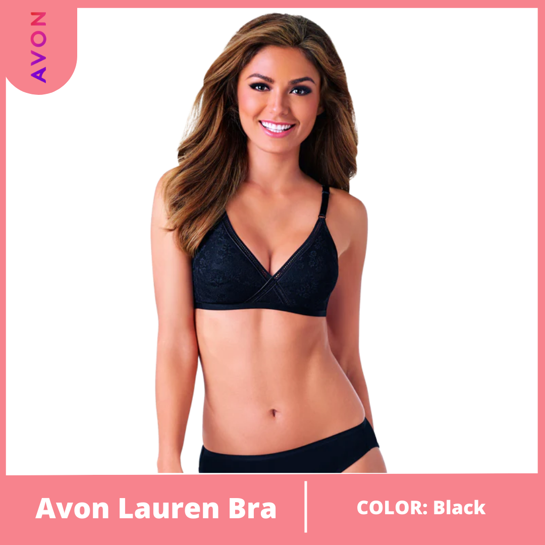 Avon Salma Black Non-Wire Moulded T-Shirt Bra push up bra