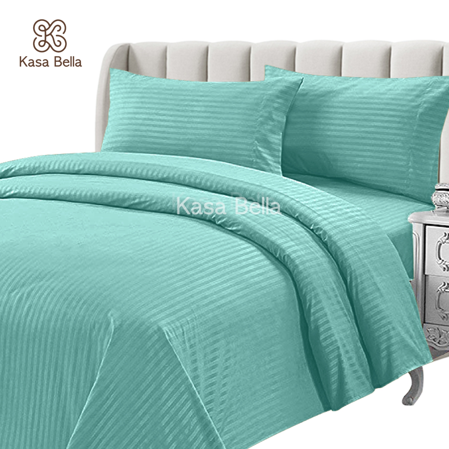 Kasa Bella Duvet Cover ONLY Stripes Hotel Quality Comforter Cover