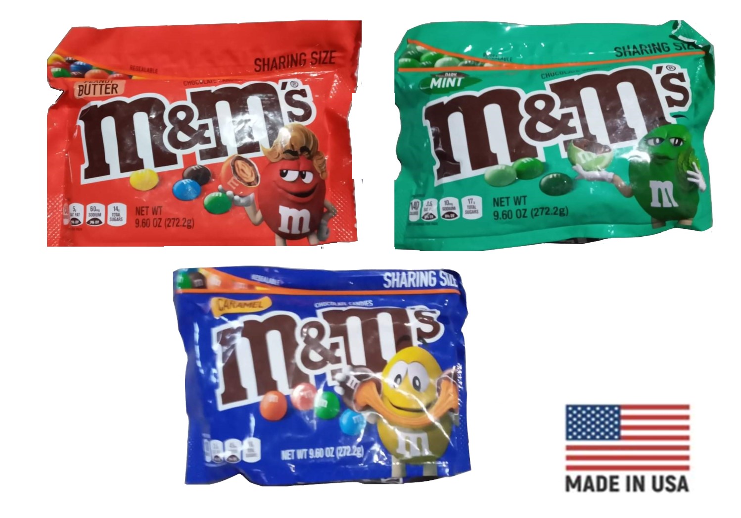 M&M's Dark Chocolate Mint Candy, Sharing Size - 9.6 oz Bag 
