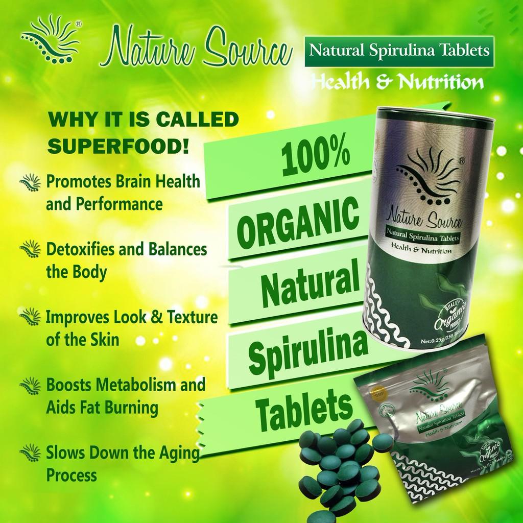 Authentic Nature Source Natural Spirulina Tablets 250s review and price