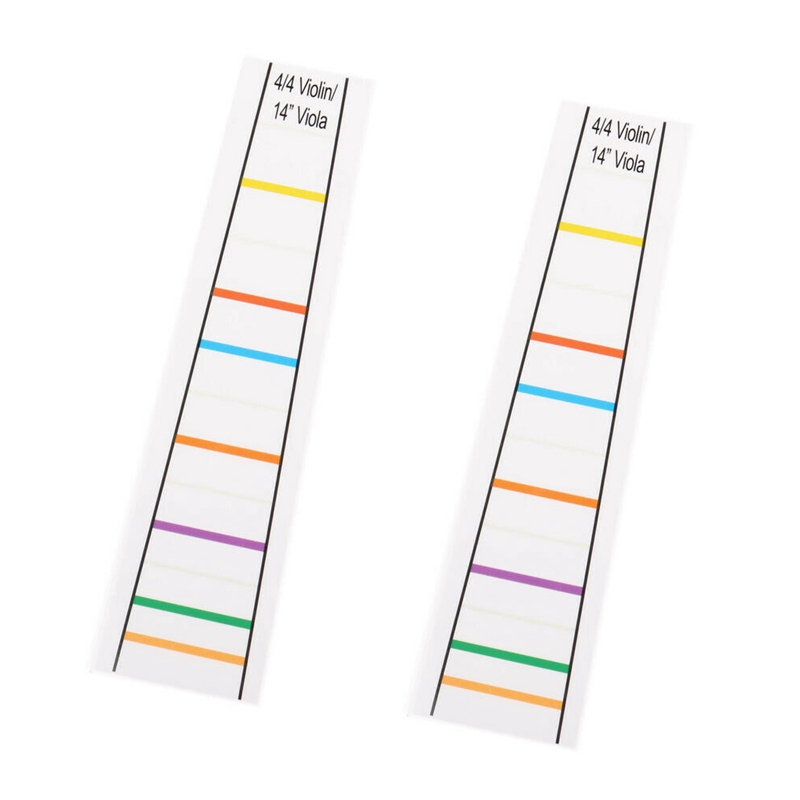 4/4 Violin Fretboard Sticker Fingerboard Marker Fiddle Learn Note Chart Tape 2Pcs
