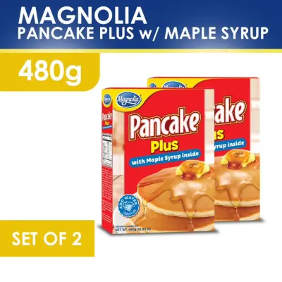 Magnolia Pancake Plus with Maple Syrup (480g) Set of 2