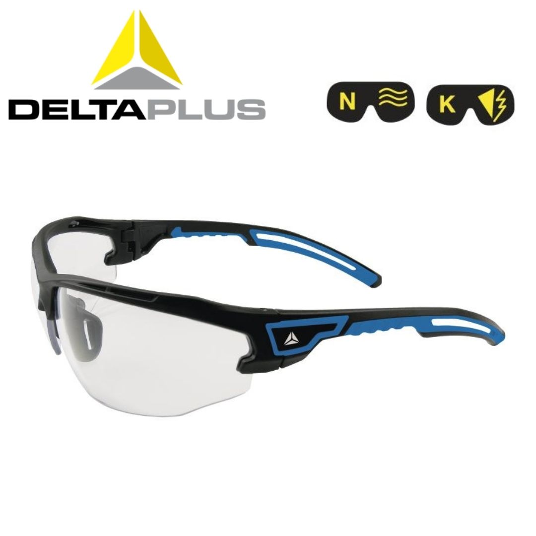 COD Delta PlusASO2 CLEAR GLASSES POLYCARBONATE LENSES Safety Glasses HeavyDuty AntiFog Anti Fog