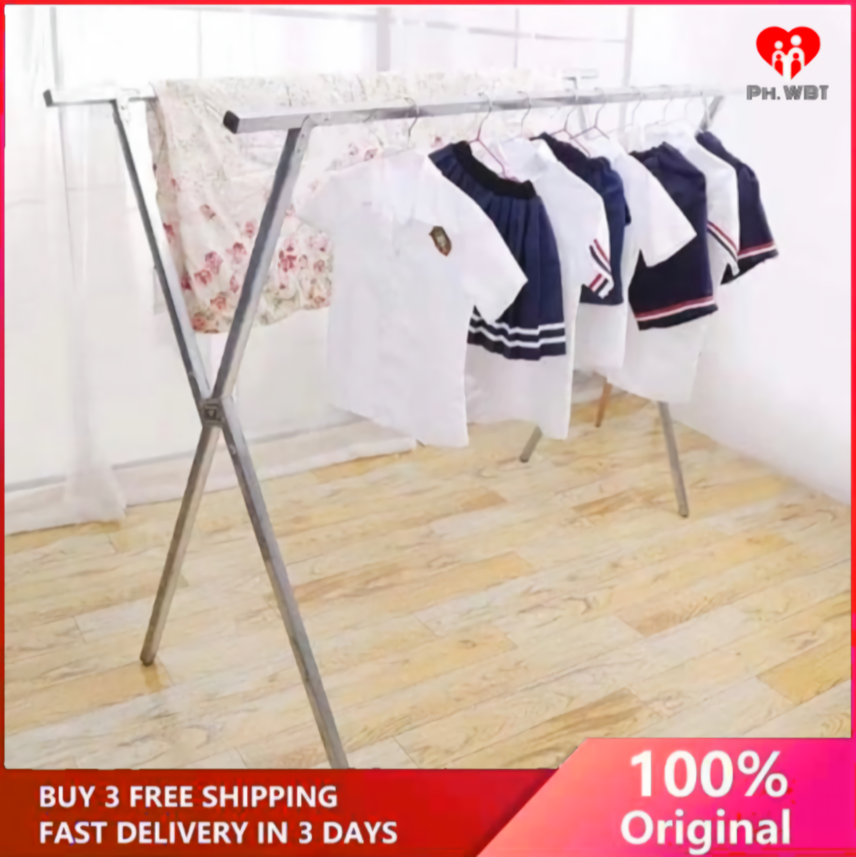 Foldable Sampayan / Stainless Steel Foldable Clothes Drying Rack High