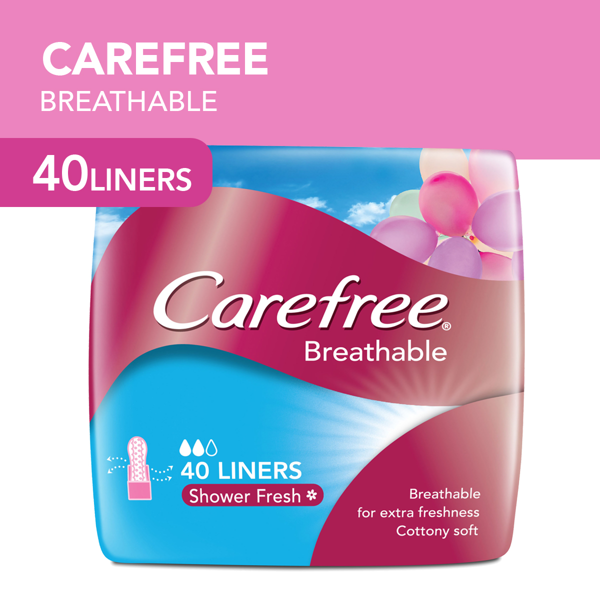 Carefree Breathable Panty Liner 40s Lazada PH