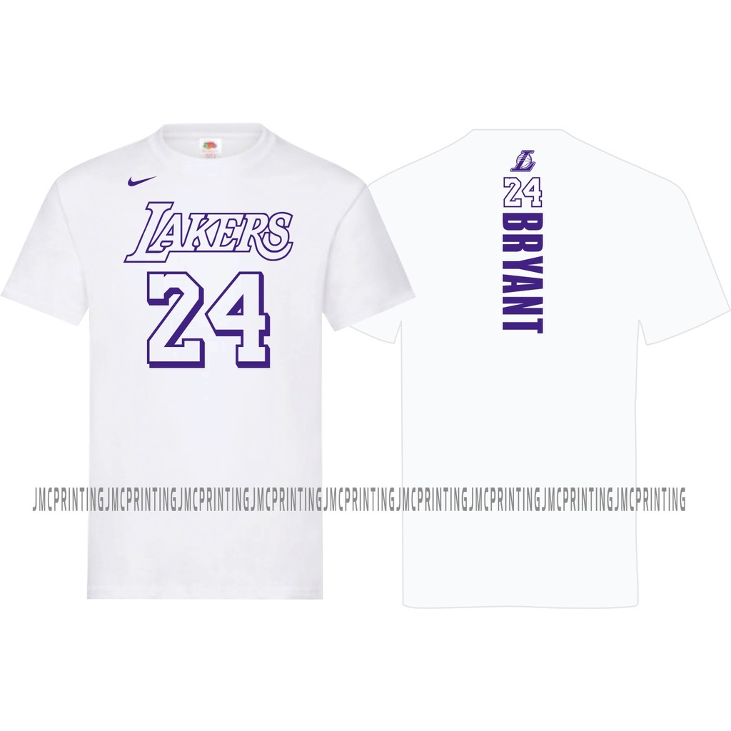 T Shirt Los Angeles Lakers NBA Kobe Bryant Fruit of the Loom T-Shirt ...