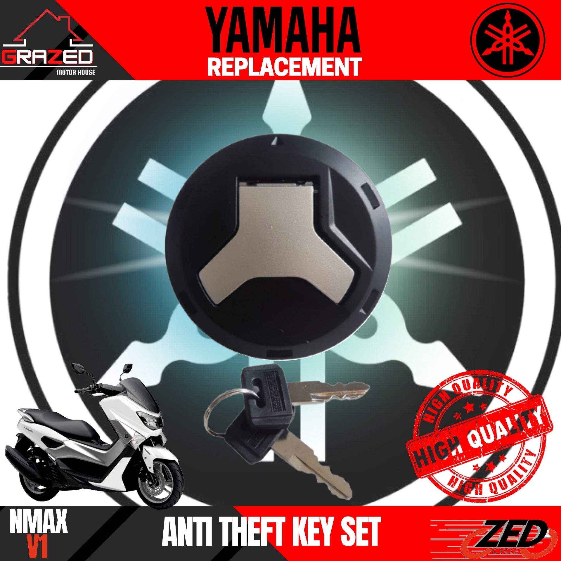 GAS / FUEL TANK CAP for NMAX V1 (REPLACEMENT) Lazada PH