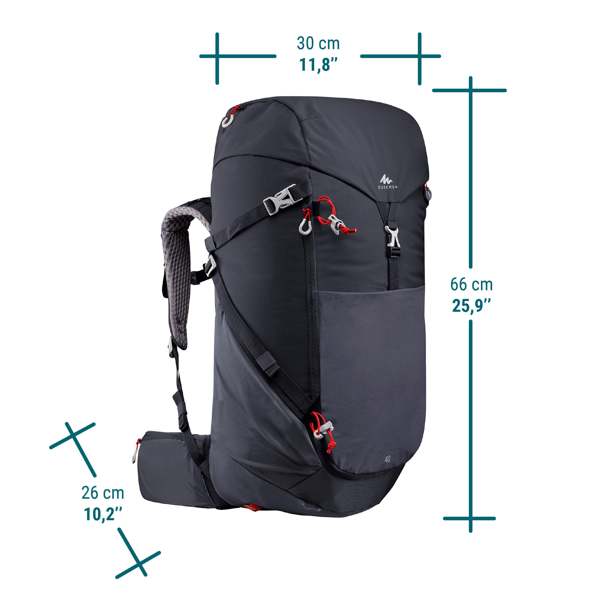 Sac à Dos Quechua Mh500 Bag Sac A Dos Decathlon 40l Decathlon