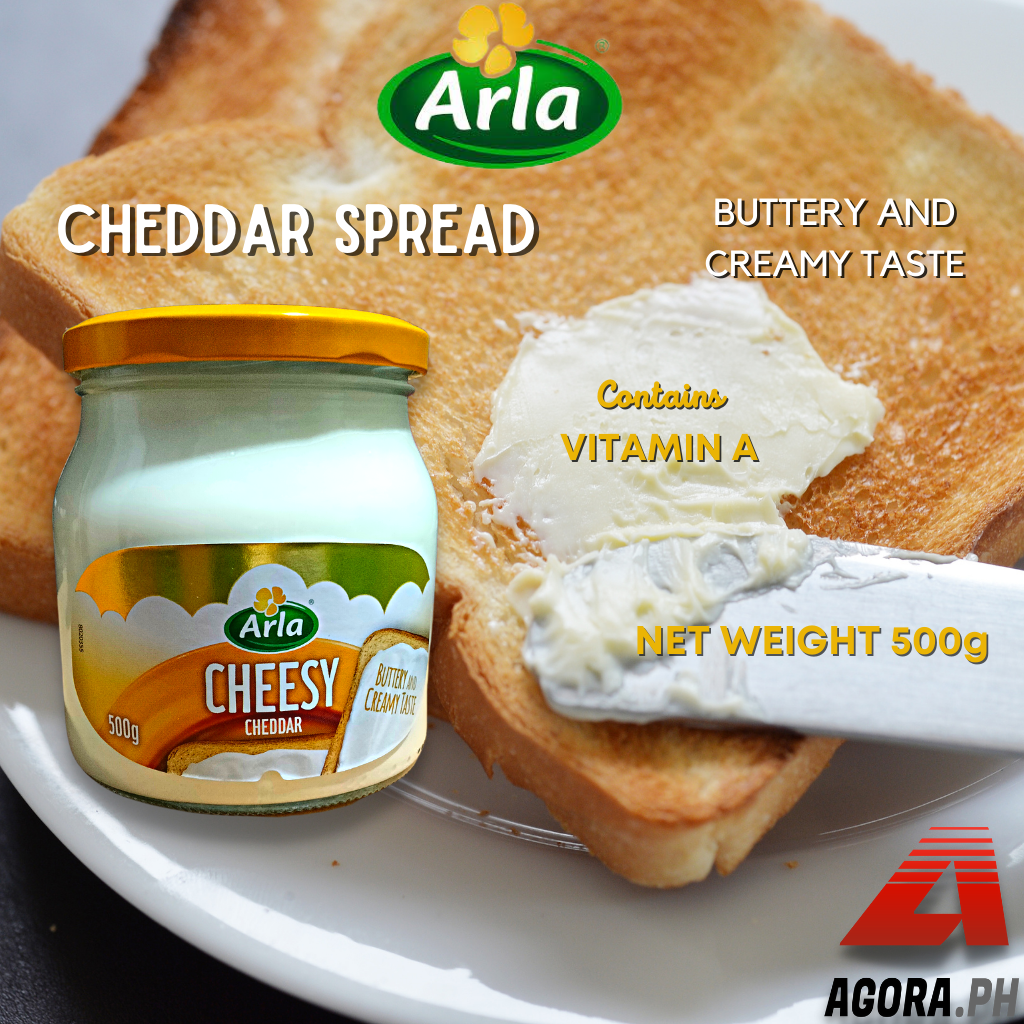 Arla Cheddar Spread, Cheesy Cheddar Contains Vitamin A Buttery and