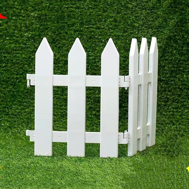 DRYDRIVE COD White Plastic Fence Pointed Fence PVC Fence Garden