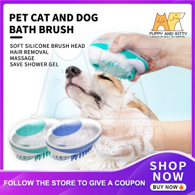 Pet Bath Brush Dog Shampoo Massage Comb Cat Silicone Comb Cleaning Grooming Tool Shower Hair Removal