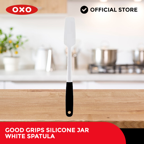 OXO Good Grips Silicone Jar Spatula - White (Dishwasher Safe & Non-slip  Grip)