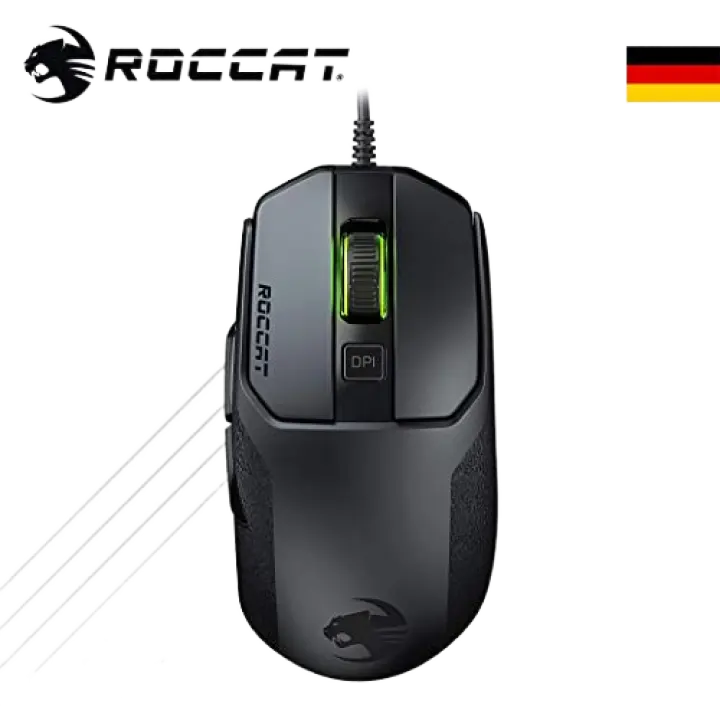 Roccat Kain 100 Aimo Rgb Gaming Mouse Prooptic R8 Titan Click Lightweight g Black German Design Engineering Roc 11 610 Bk Lazada Ph