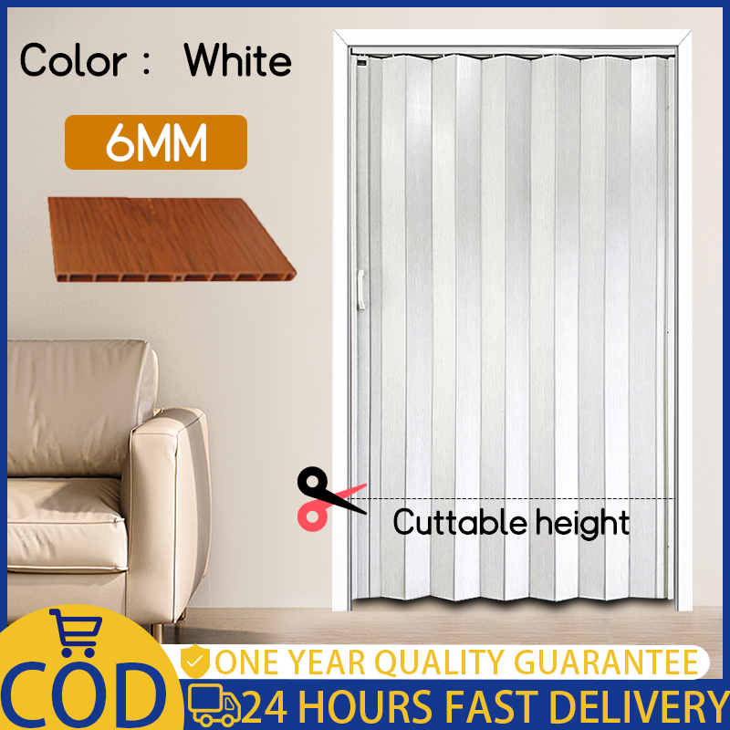 Sliding Door PVC Folding Door Simple Accordion Sliding Door for Bedroom ...