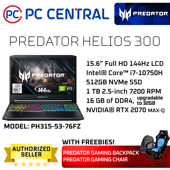 Acer Predator Helios 300 Core i7 10th Generation (16 GB/1 TB SSD