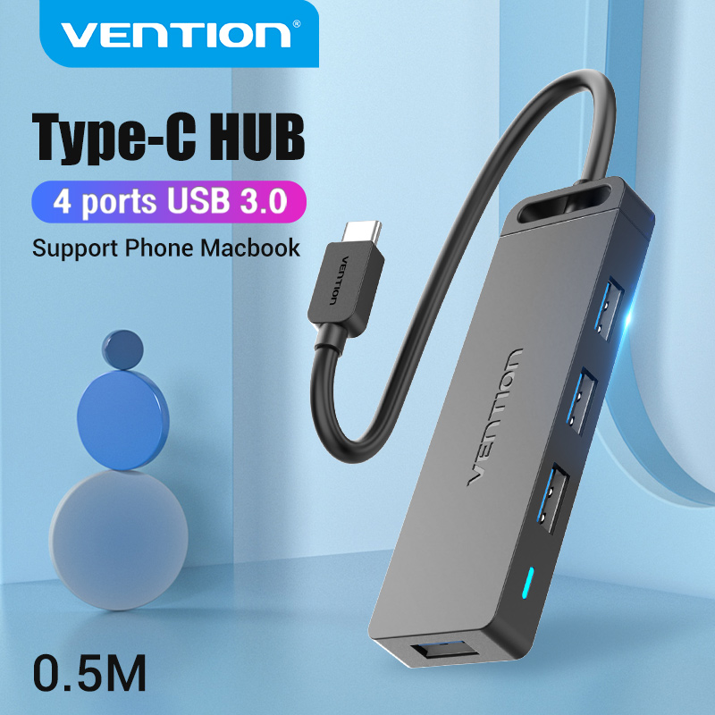 Vention USB 3.0 Type C HUB 5 Port with Power Supply USB Splitter for ...