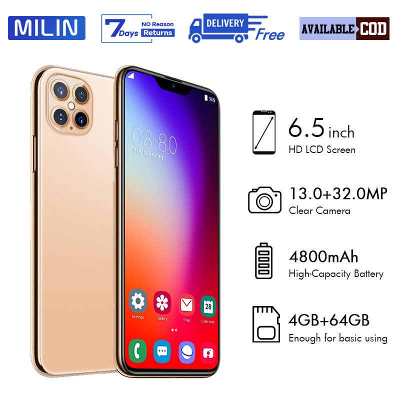 Handphone I12 Pro Max 6 5 Inch Ram 4gb Rom 64gb Android Phone Game Smartphone Mobile Phones Hp Murah Lazada Indonesia