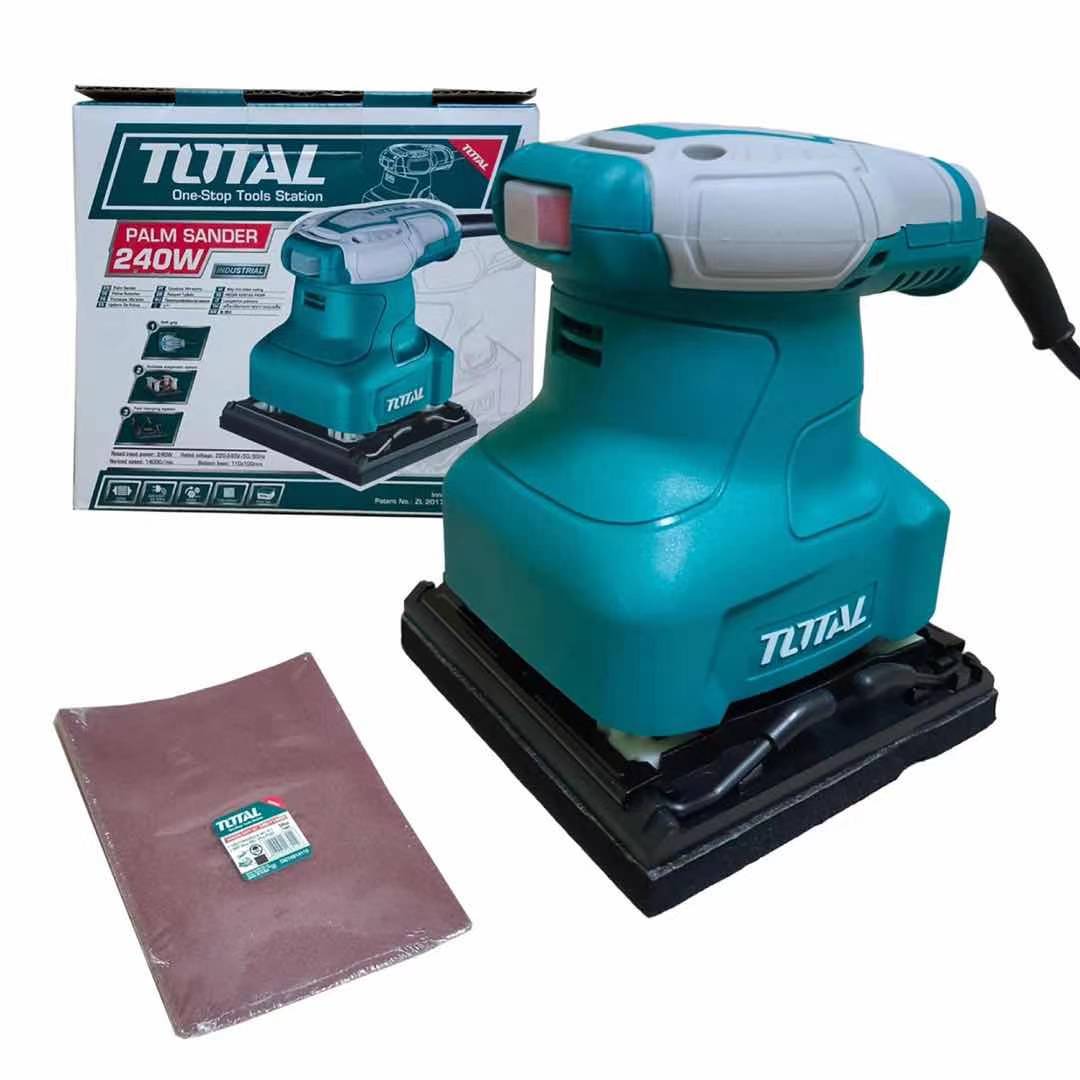 TOTAL TF2231106 PALM SANDER MACHINE 240W SANDER MACHINE SAND PAPER