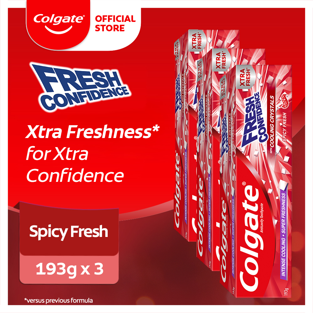 Colgate Fresh Confidence Spicy Fresh Toothpaste for Fresh Breath 193g