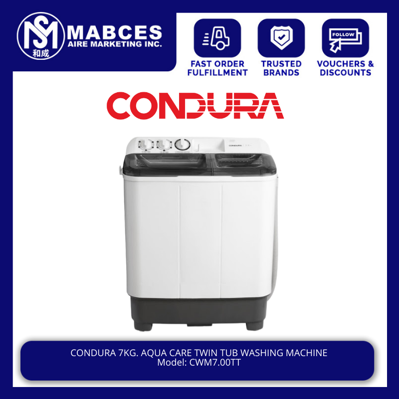 condura twin tub washing machine 7kg