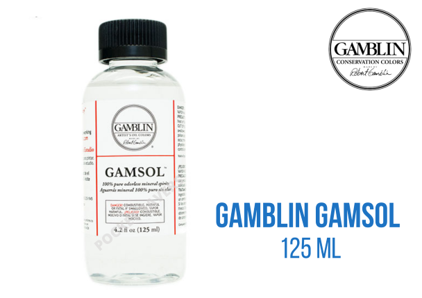 Gamblin Gamsol Odorless Mineral Spirits Bottle, 4.2oz