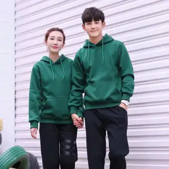 plain dark green hoodie