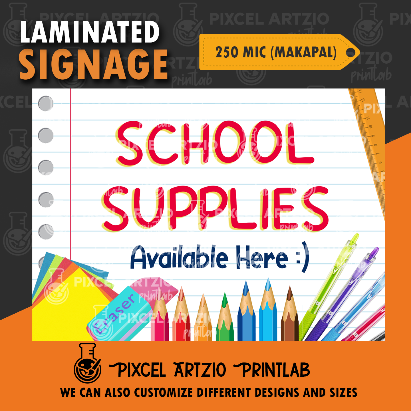 School Supplies For Sale Laminated Signages for SariSari Store/Tindahan Lazada PH