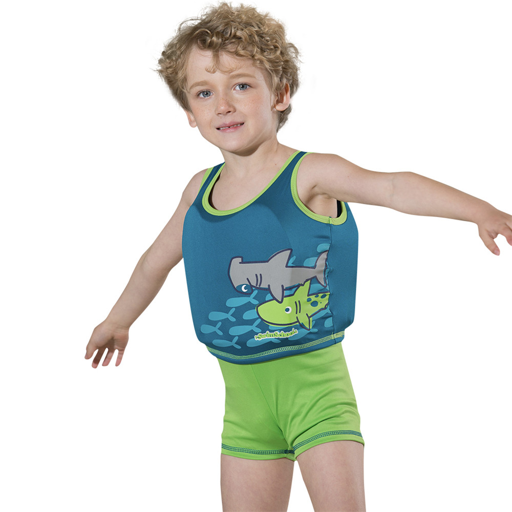 เสื้อชูชีพว่ายน้ำเด็กแขนกุดเสื้อชูชีพฉลามเด็ก