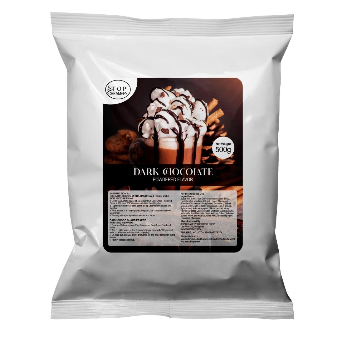 Dark Chocolate Powder Flavor Drinks 500g TopCreamery Lazada PH