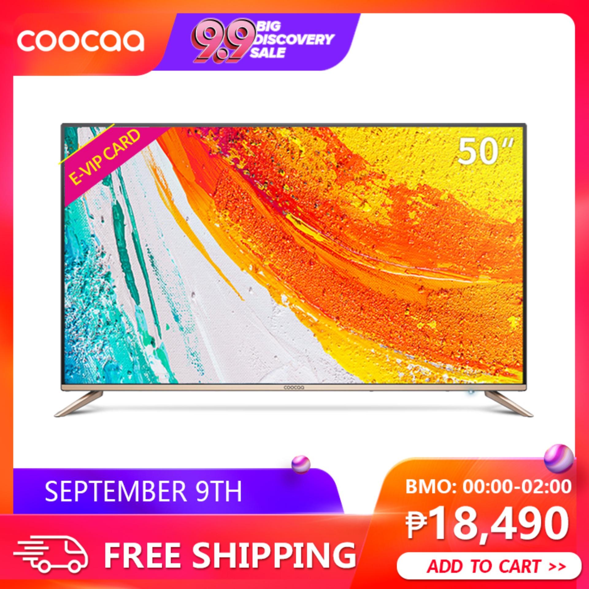 COOCAA 50 Inch 4K Android Smart LED TV - Slim Wifi Ultra HD (Model 50S5G)