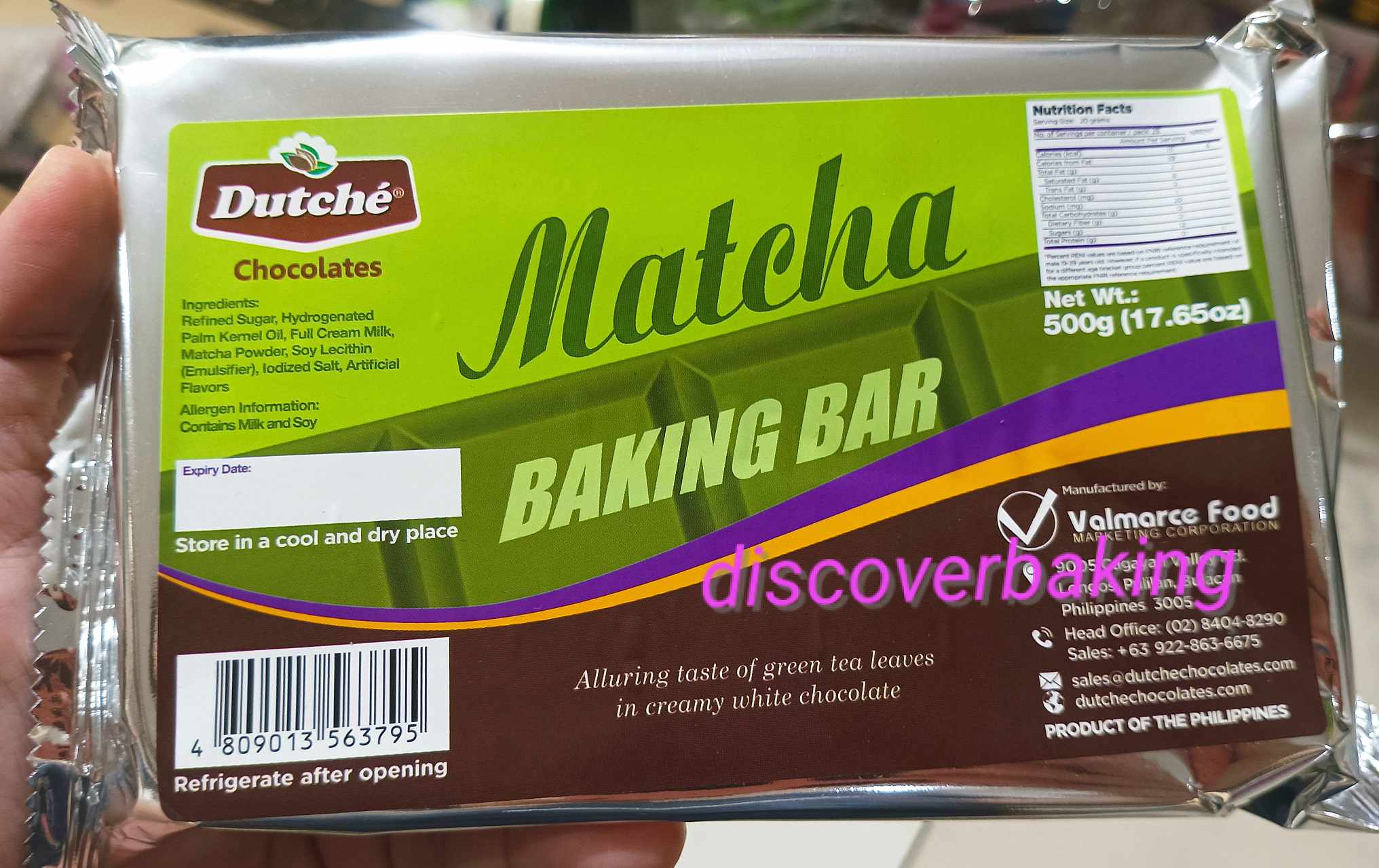 ACC Suisse Ube Chocolate Strawberry MATCHA SemiSweet Chocolate Baking