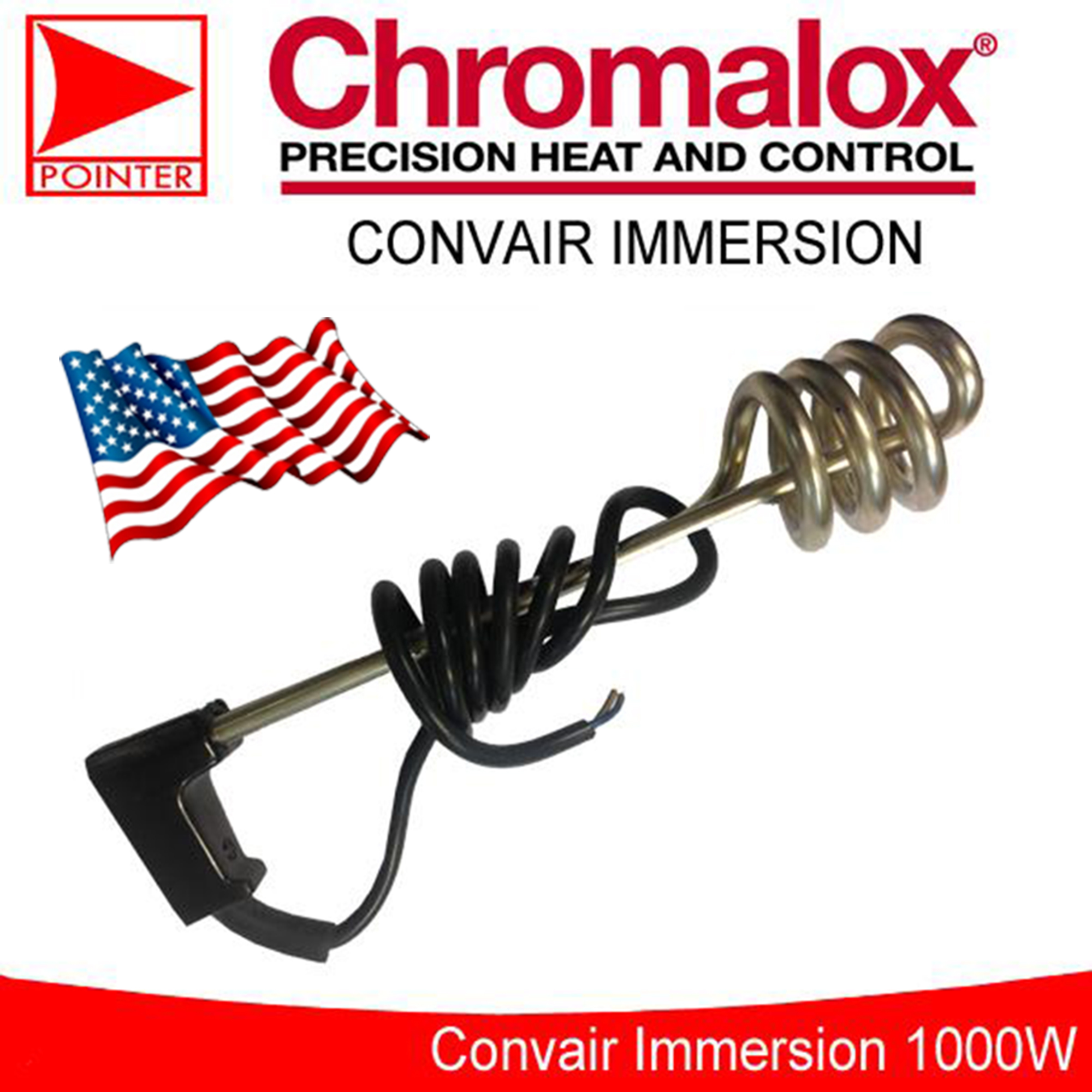 Chromalox 220V, 1000W, Convair Portable Immersion Water Heater Lazada PH