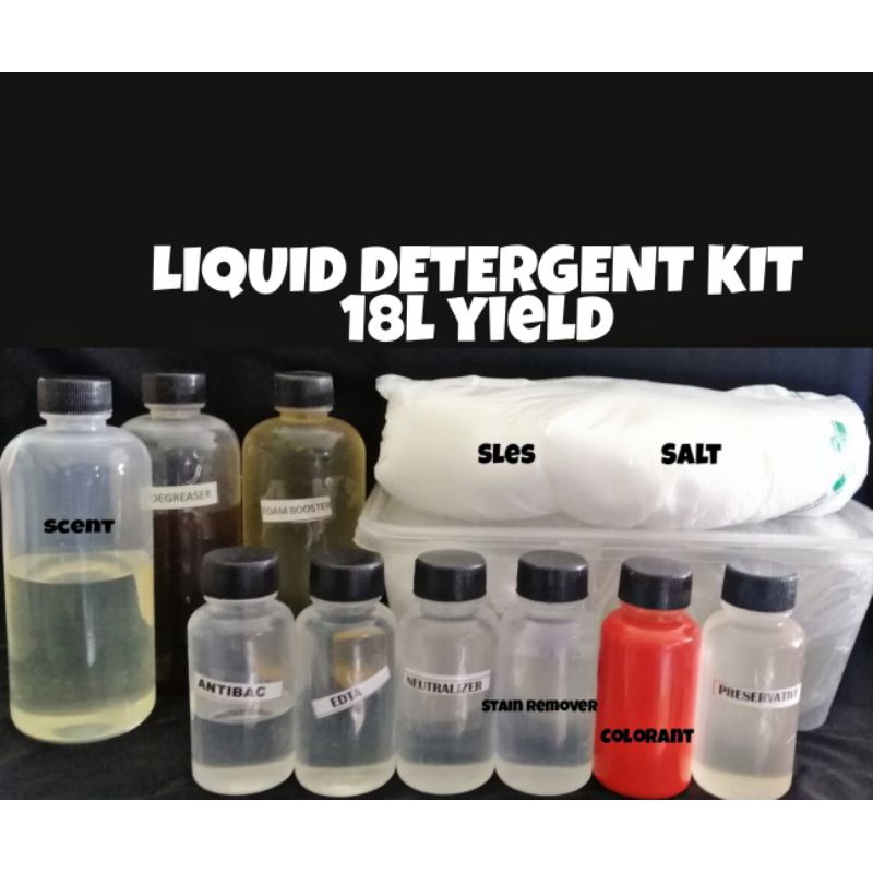 DIY LIQUID DETERGENT KIT18L yield Lazada PH