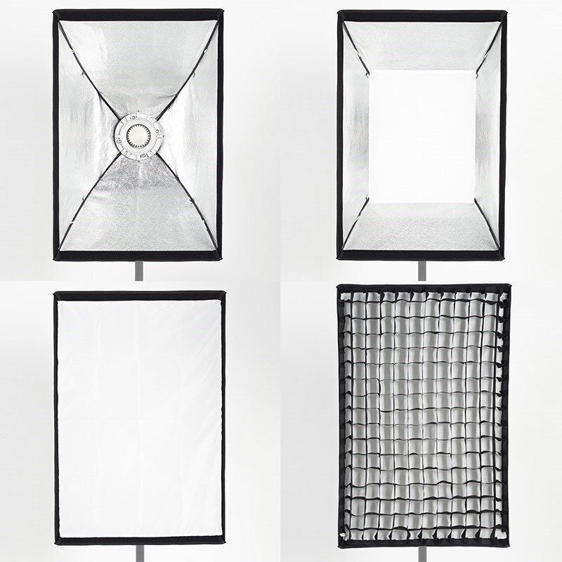 Ambitful 60x90cm 22x90cm 30x120cm 35x160cm 95cm hình chữ nhật bát giác lưới tổ ong softbox cho khung máy ảnh bowens đèn flash studio softbox