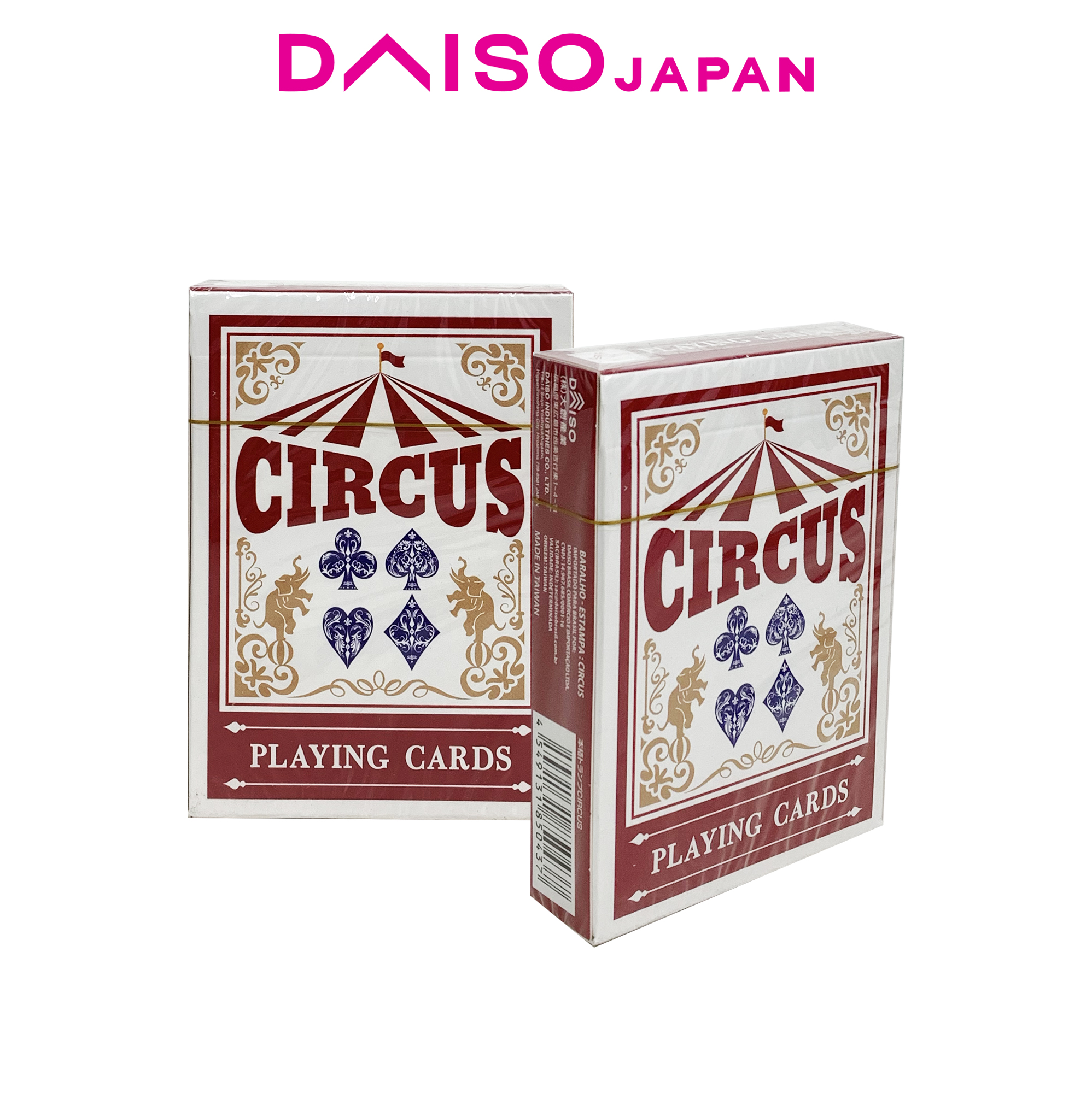 Daiso Circus Red Playing Cards (55 cards) | Lazada PH