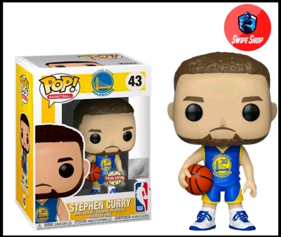 Funko Pop: Stephen Curry Golden State Warriors Blue Jersey NBA Exclusive 43