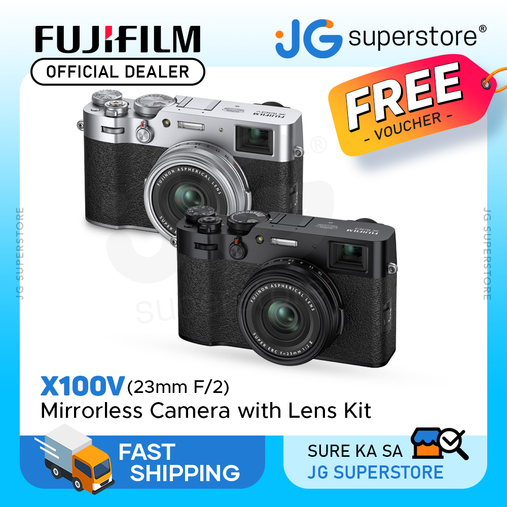 Fujifilm X100V APS-C Mirrorless Digital Camera with Fujinon 23mm F