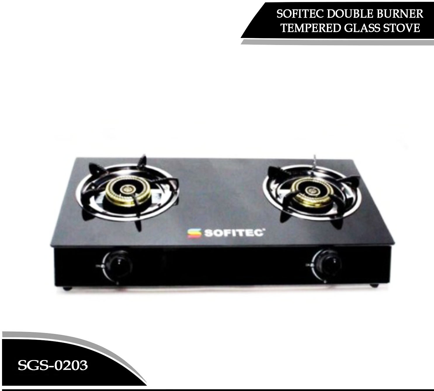 Stove Double Burner Cooking Stove Tempered Glass Gas Stove Cooking Ware
