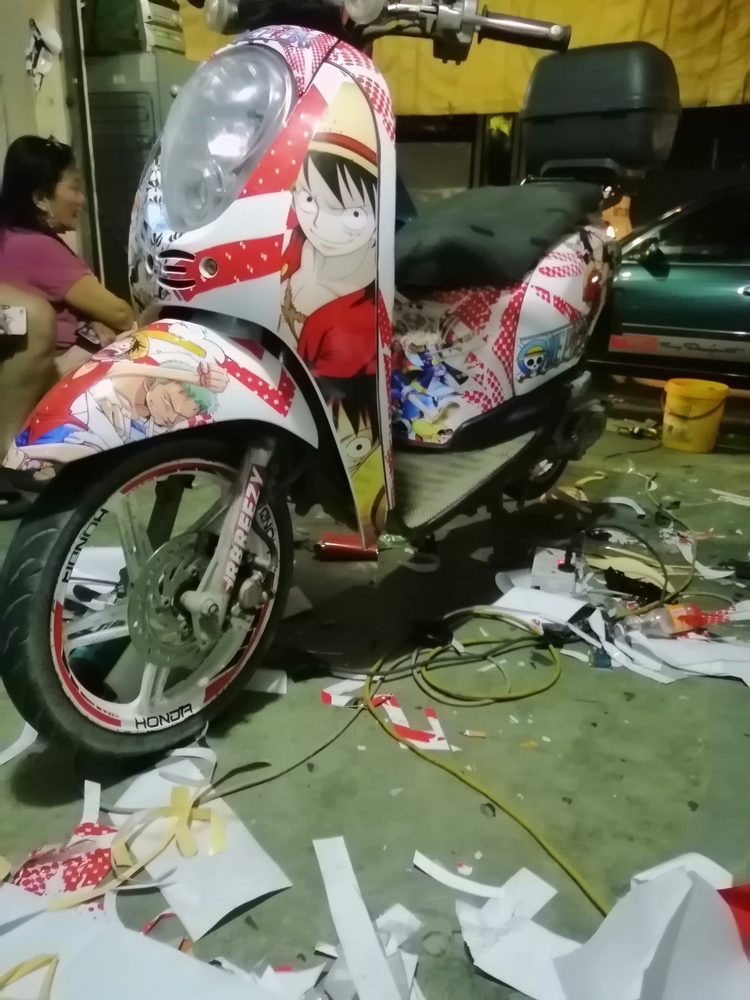 Decals, Sticker, Motorcycle Decals for HONDA SCOOPY, ONE PIECE