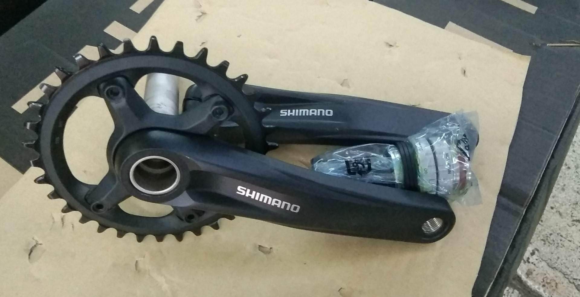 SHIMANO HOLLOWTECH CRANKSET (removable ring)🚲 2,600 pesos | Lazada PH