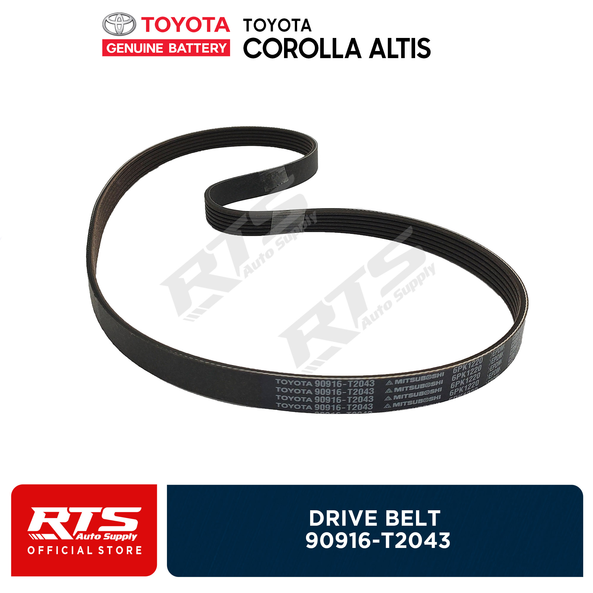 Toyota Genuine Drive Belt Toyota Corolla Altis 2017 2020 (6PK1220