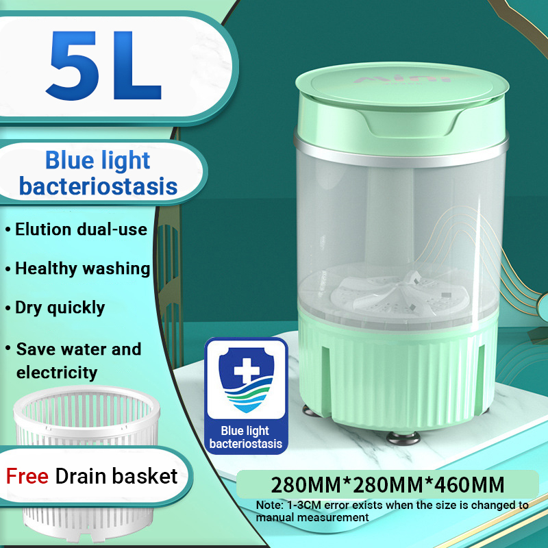 SWEAIGOR Small Mini Washing Machine With Dryer Portable 4.5Kg Can Wash