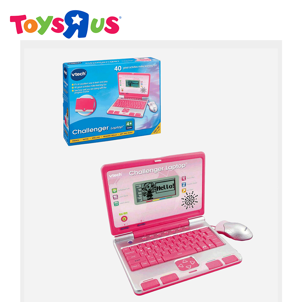 VTech Challenger Laptop Pink For Pre-school Kids│Educational Computer  Toy│4y+