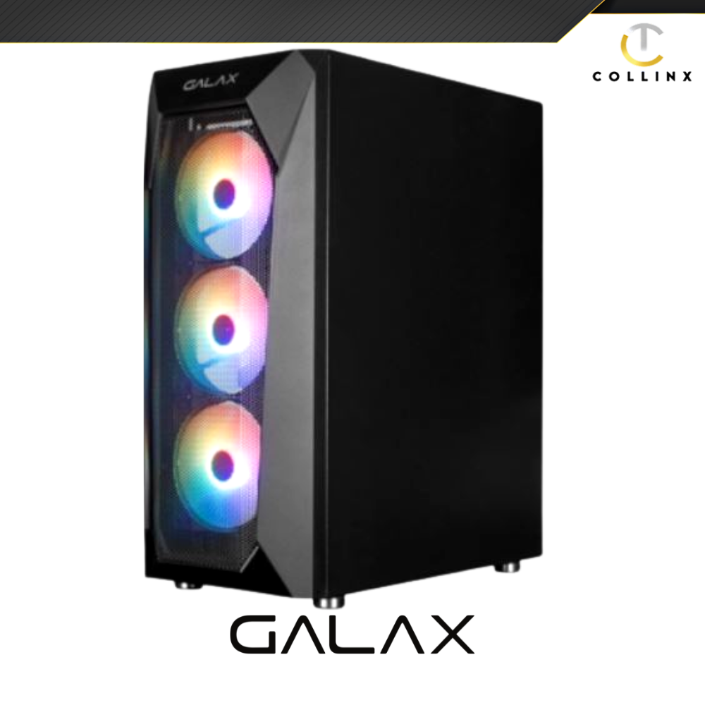 Galax Revolution 05 Glass Gaming Case ATX Size Free 4 RGB Fans