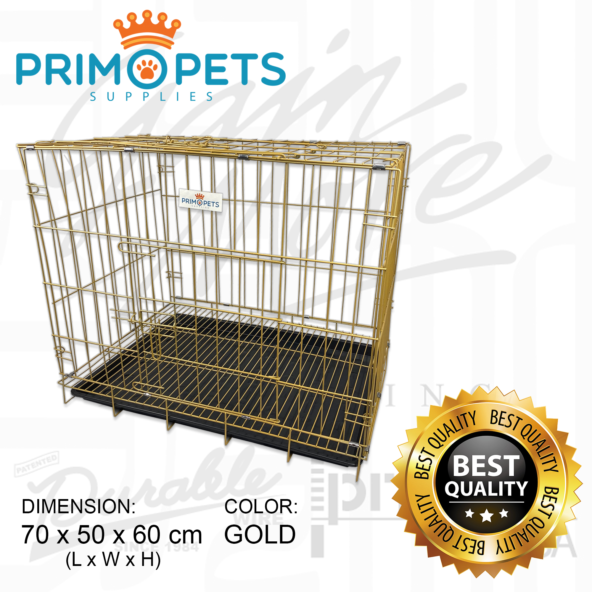 Gold clearance dog cage