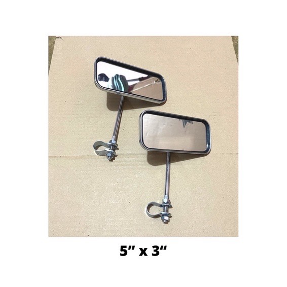 [Ready to Ship] Heavy Duty Bike Side Mirror Chrome Plated with