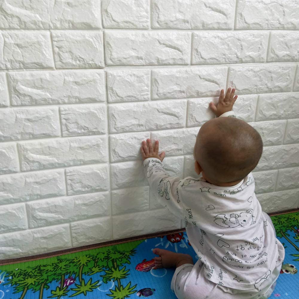 3D Self-Adhesive Wallpaper Faux Foam Real Bricks Effect Wall Panels for TV  Walls/Sofa Background Bedroom Kitchen Living Room Home Wall Decor *KMJSHOP*  | Lazada PH