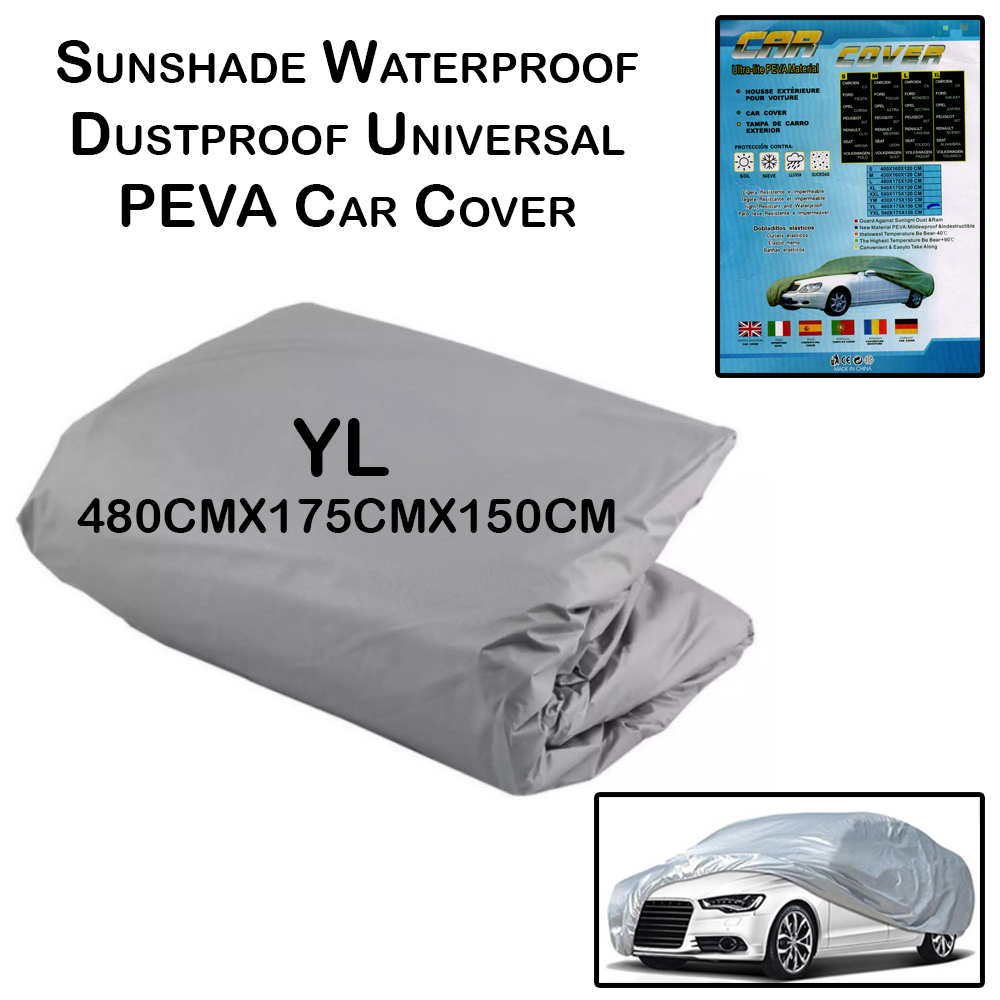 TECHHUNTER Universal Nylon Car Cover Waterproof Dustproof Vehicle