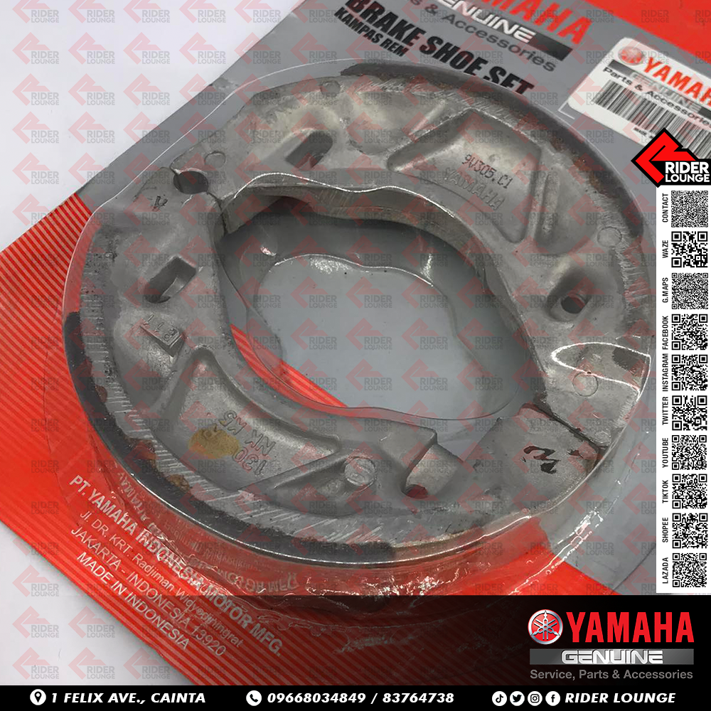 Rider Lounge GENUINE YAMAHA BRAKE SHOE SET MIO AL115S For Yamaha Mio