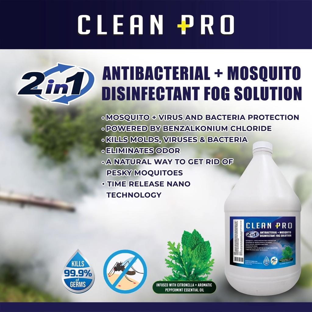 BHouse Clean Pro 2 In 1 Antibacterial Mosquito Disinfectant Fog ...